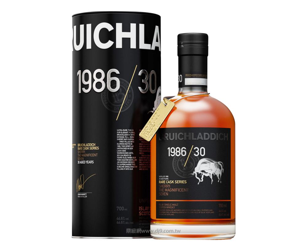 布萊迪30年單一純麥威士忌1986
