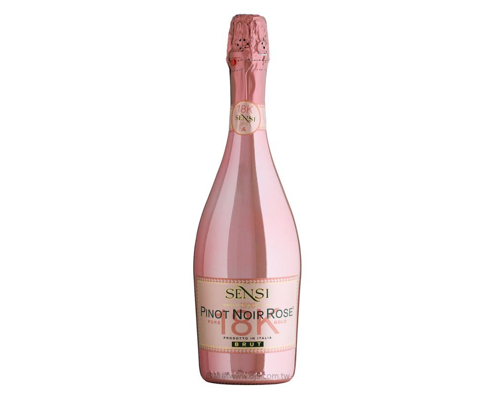 18K金黑皮諾粉紅玫瑰氣泡酒