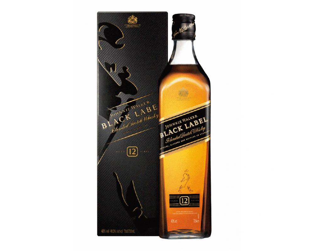 蘇格蘭 約翰⾛路黑牌12年 調和威士忌.700ml