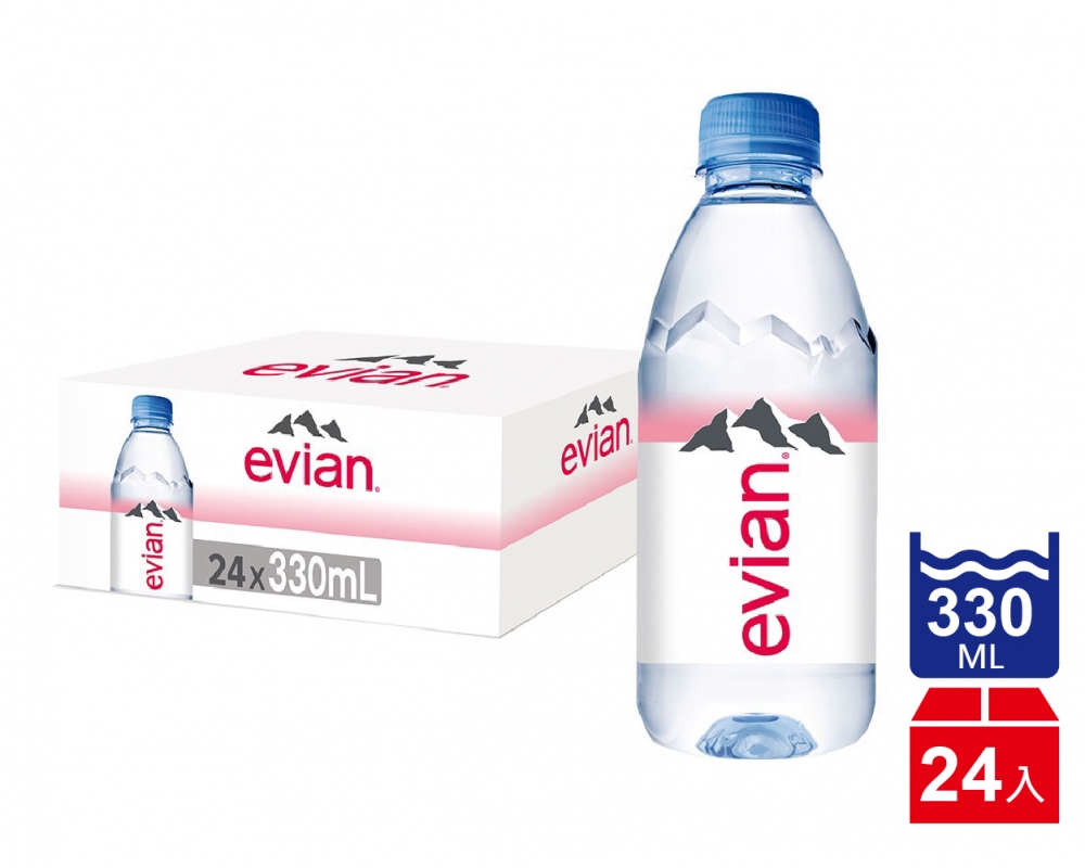Evian依雲 天然礦泉水(330mlx24入)