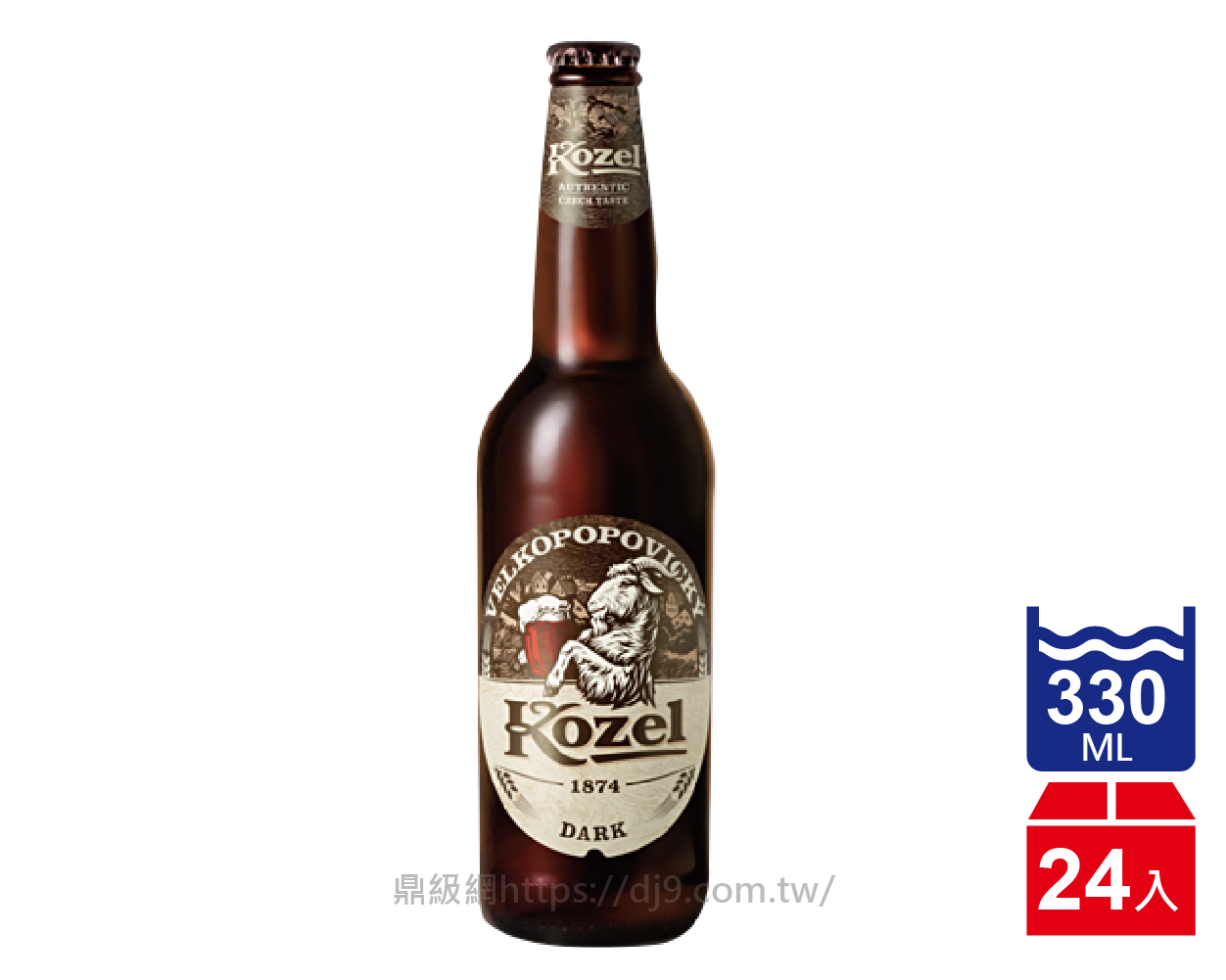 山羊淡黑啤酒(330mlx24入)